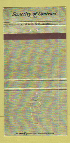 Matchbook Cover - Stewart Title Galveston Dickinson TX WEAR 30 Strike