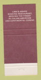 Matchbook Cover - Milano Club Lima OH 30 Strike