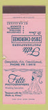 Matchbook Cover - Fette Photography POOR TORN 30 Strike