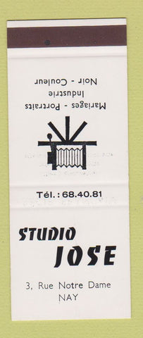 Matchbook Cover - Photo Studio Jose Nay France SAMPLE