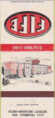 Matchbook Cover - Fife Detroit MI Electric Supply 30 Strike