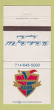 Matchbook Cover - Balboa Bay Club Newport Beach CA 30 Strike