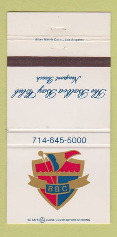 Matchbook Cover - Balboa Bay Club Newport Beach CA 30 Strike