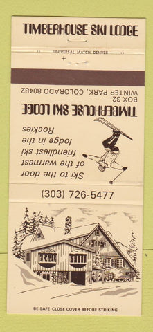 Matchbook Cover - Timberhouse Ski Lodge Winter Park Colorado 30 Strike