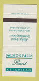 Matchbook Cover - Salmon Falls Resort Ketchikan AK 30 Strike