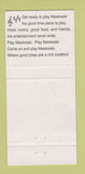Matchbook Cover - Meskwaki Casino Hotel Tama IA 30 Strike