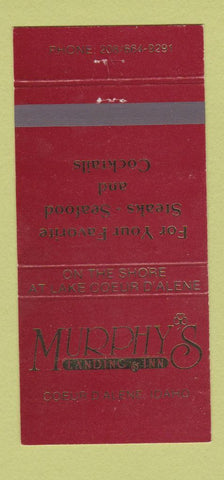 Matchbook Cover - Murphy's Landing Inn Coeur D'Alene ID 30 Strike
