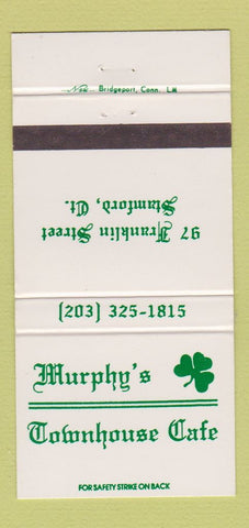 Matchbook Cover - Murphy's Townhouse Cafe Stamford CT 30 Strike