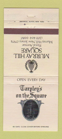 Matchbook Cover - Murray Hill Square NJ Tarpley's on the Square WEAR 30 Strike