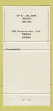 Matchbook Cover - Record and Tape Ltd Book Annex Washington DC WEAR 30 Strike