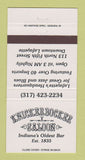 Matchbook Cover - Knickerbocker Saloon Lafayette IN  30 Strike