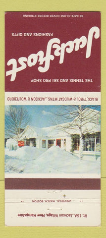 Matchbook Cover - Jack Frost Tennis Ski Shop Jackson Village NH 30 Strike