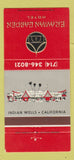 Matchbook Cover - Erawan Garden Hotel Indian Wells CA 30 Strike