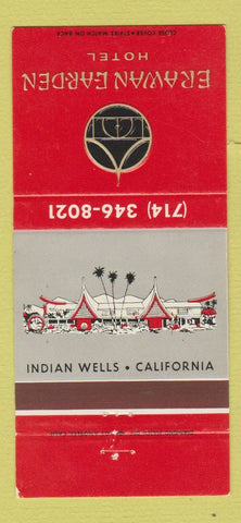 Matchbook Cover - Erawan Garden Hotel Indian Wells CA 30 Strike
