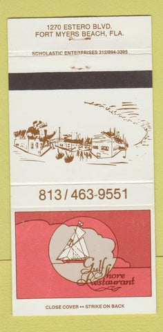 Matchbook Cover - Gulf Shore Restaurant Fort Myers Beach FL 30 Strike