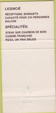 Matchbook Cover - Restaurant Laurentien Caree D Youville QC 30 Strike