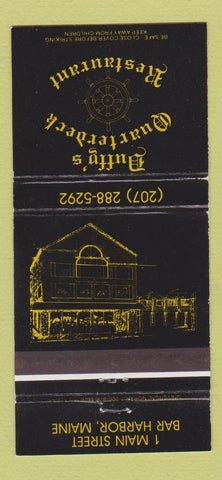 Matchbook Cover - Duffy's Quarterdeck Restaurant Bar Harbor ME WEAR 30 Strike