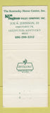 Matchbook Cover - Ken Kington Horse Sales Lexington KY 30 Strike