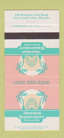 Matchbook Cover - Sheraton Bonaventure Resort Fort Lauderdale FL 30 Strike