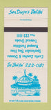 Matchbook Cover - San Diego's Hali Hai CA 30 Strike