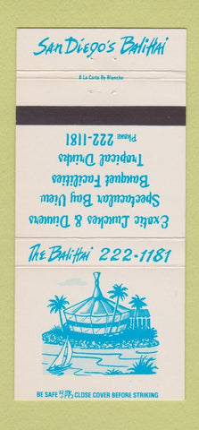 Matchbook Cover - San Diego's Hali Hai CA 30 Strike
