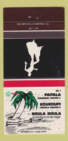 Matchbook Cover - Papala Koukoupi Boula QC Quebec 30 Strike