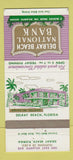 Matchbook Cover - Delray Beach National Bank Delray Beach FL 30 Strike