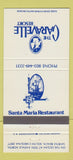 Matchbook Cover - Caravelle Resort Santa Maria Myrtle Beach SC 30 Strike