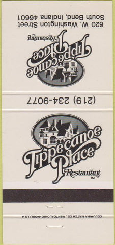 Matchbook Cover - Tippe Canoe Place South Bend IN 30 Strike