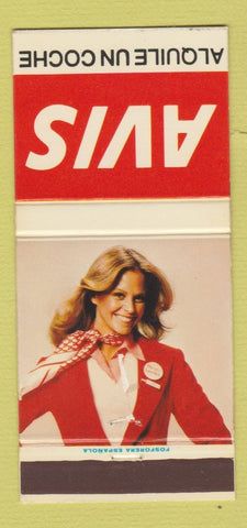 Matchbook Cover - Avis Car Rentals Spain girlie 30 Strike