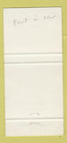 Matchbook Cover - Avis Car Rentals Spain girlie 30 Strike
