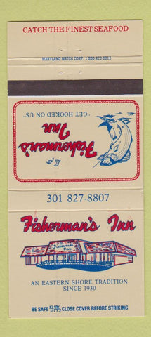 Matchbook Cover - Fisherman's Inn Grasonville MD 30 Strike