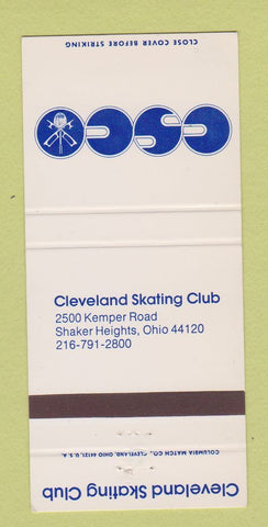 Matchbook Cover - Cleveland Skating Club Shaker Heights OH 30 Strike
