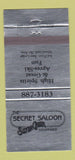 Matchbook Cover - Secret Saloon Silver Creek Colorado WEAR 30 Strike