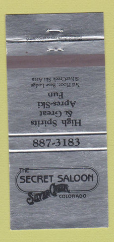 Matchbook Cover - Secret Saloon Silver Creek Colorado WEAR 30 Strike