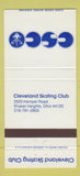 Matchbook Cover - Cleveland Skating Club Shaker Heights OH 30 Strike