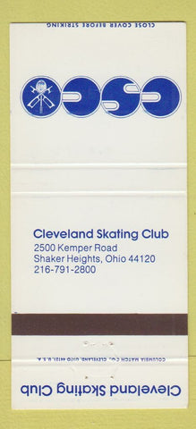 Matchbook Cover - Cleveland Skating Club Shaker Heights OH 30 Strike