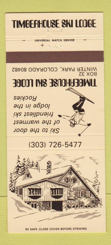 Matchbook Cover - Timberhouse Ski Lodge Winter Park Colorado 30 Strike