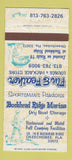 Matchbook Cover - Buckhead Ridge Marina Okeechobee FL Fin Feather 30 Strike