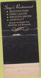 Matchbook Cover - Sage's Restaurant Chicago IL 30 Strike