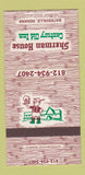 Matchbook Cover - Sherman House Century Old Inn Batesville IN 30 Strike