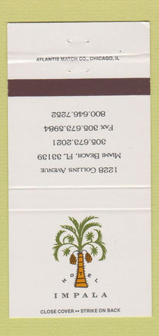 Matchbook Cover - Hotel Impala Miami Beach FL 30 Strike