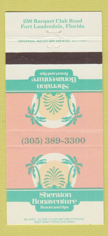Matchbook Cover - Sheraton Bonaventure Resort Fort Lauderdale FL 30 Strike