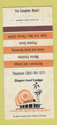 Matchbook Cover - Sugar Loaf Lodge Sugar Loaf Key FL 30 Strike