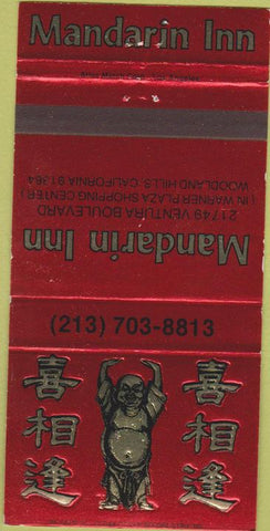 Matchbook Cover - Mandarin Inn Woodland Hills CA 30 Strike