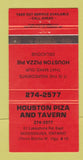 Matchbook Cover - Houston Pizza and Tavern Mississauga ON 30 Strike