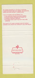 Matchbook Cover - Raymond Nardine Election Hamilton OH City Council 30 Strike