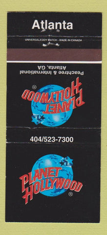 Matchbook Cover - Planet Hollywood Atlanta GA 30 Strike