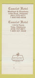 Matchbook Cover - Camelot Hotel Little Rock AR 30 Strike