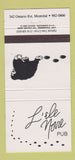 Matchbook Cover - Lile Noire Pub Montreal QC 30 Strike